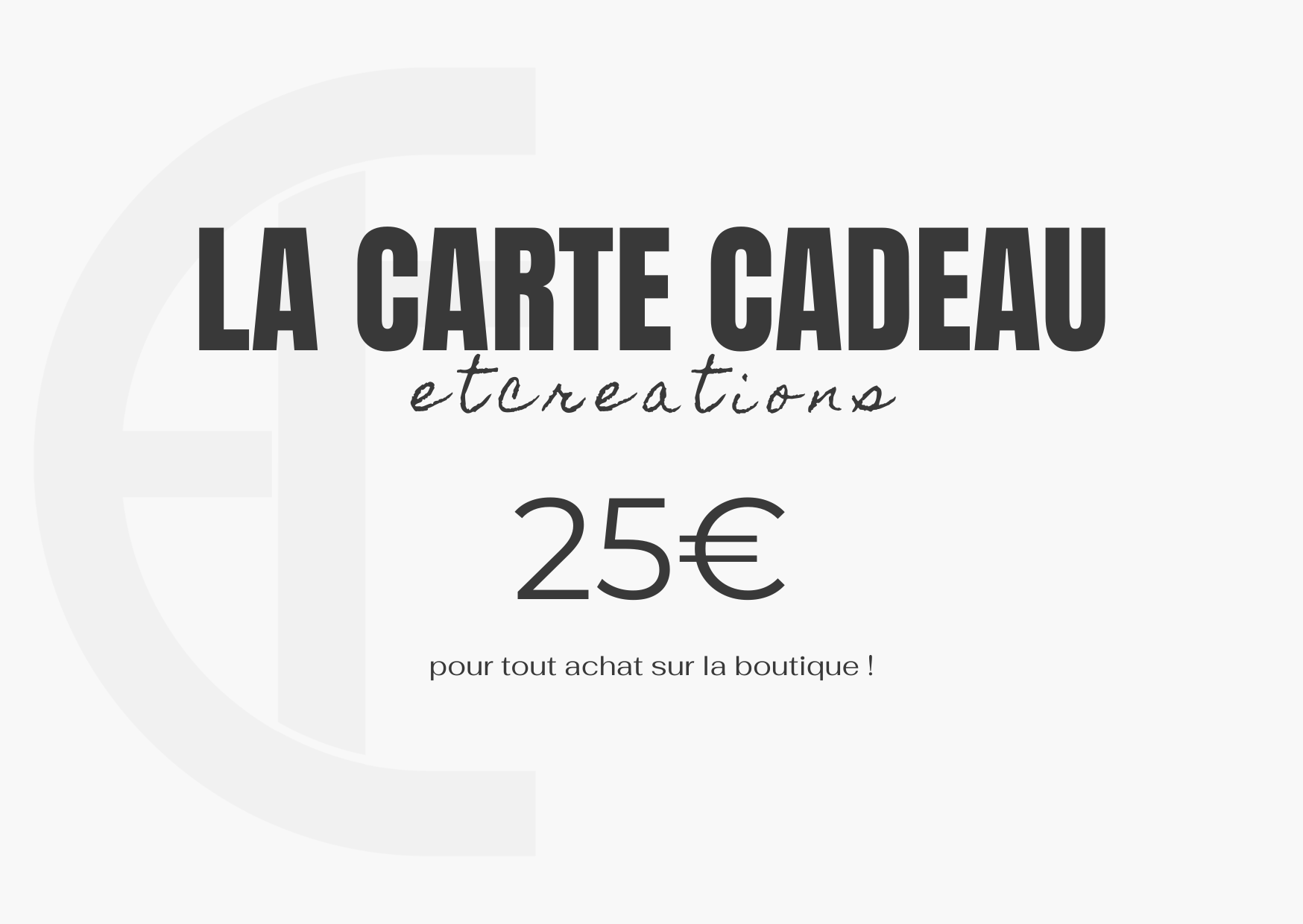 Carte cadeaux EtCreations®