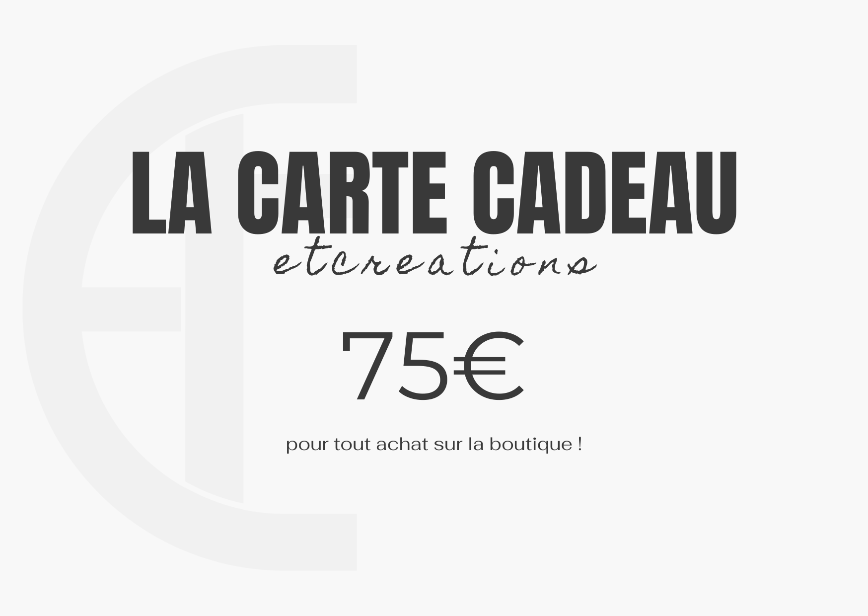 Carte cadeaux EtCreations®